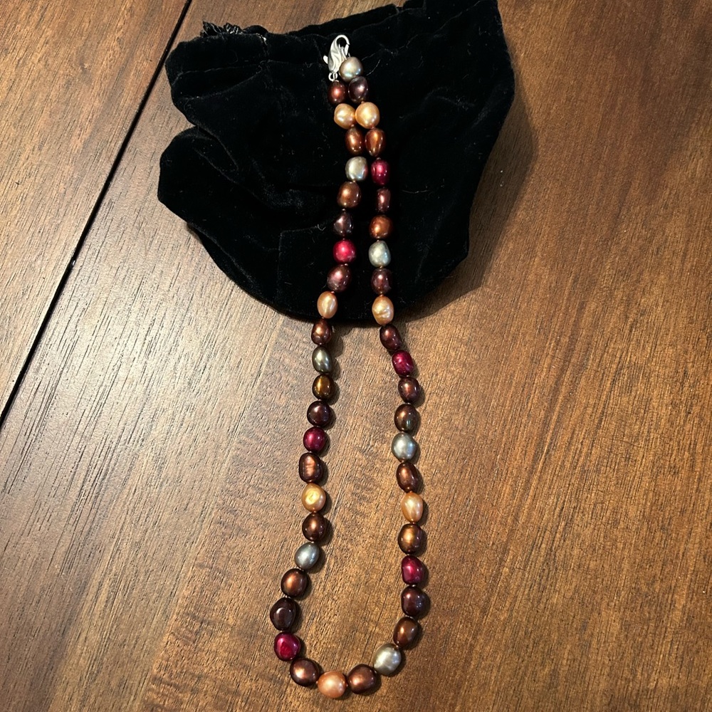 Honora Baroque Pearl Strand 18” Harvest color EUC